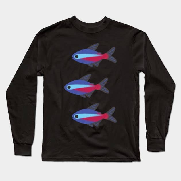 cardinal tetra Long Sleeve T-Shirt by pikaole